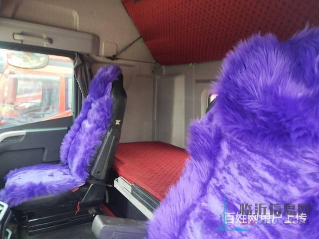 出售9.6米二手解放平板车 国五375马力前四后八