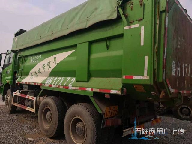 出售二手欧曼渣土车 350马力 5.6米大箱 国五