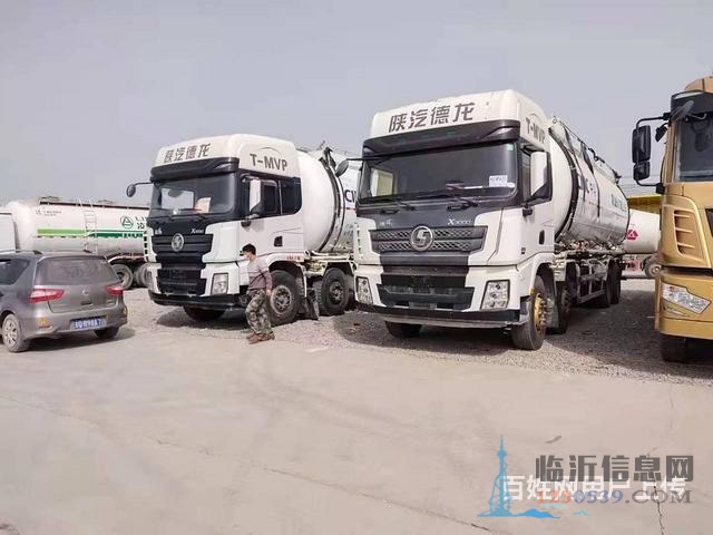 精品二手德龙散装水泥罐车 375马力，国五48方罐