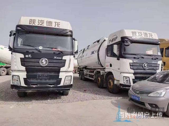 精品二手德龙散装水泥罐车 375马力，国五48方罐