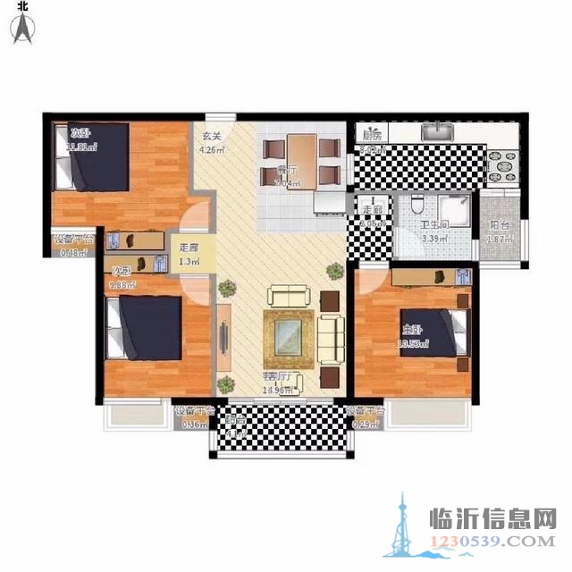北城新区114.4平天泰华府直接入住抄底价！