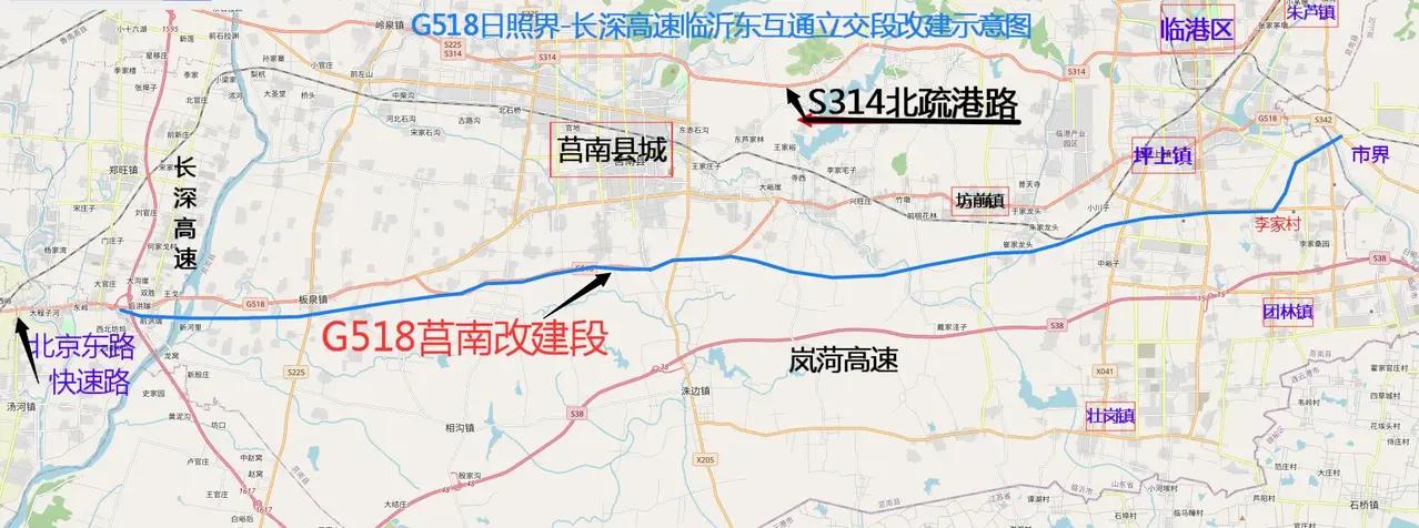 还走啥高速临沂北京东路快速路东延至日照界