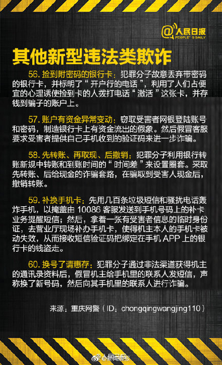 警惕！60种电信网络诈骗手段 别再上当！
