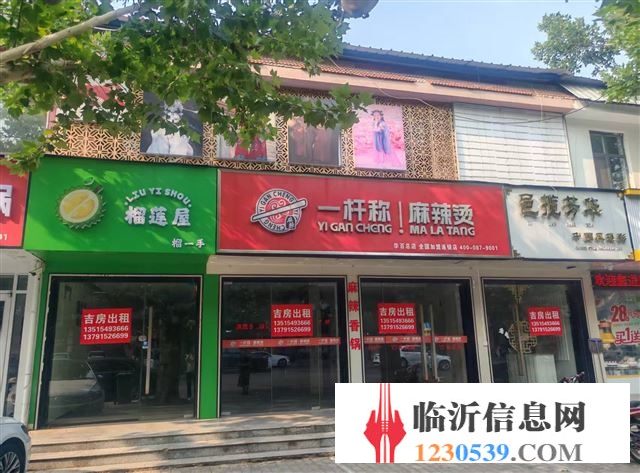 出租平邑县浚河路沿街商铺