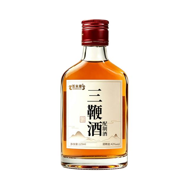 临沂特色酒水推荐｜百未草三鞭配制酒，草本风味小瓶配制酒