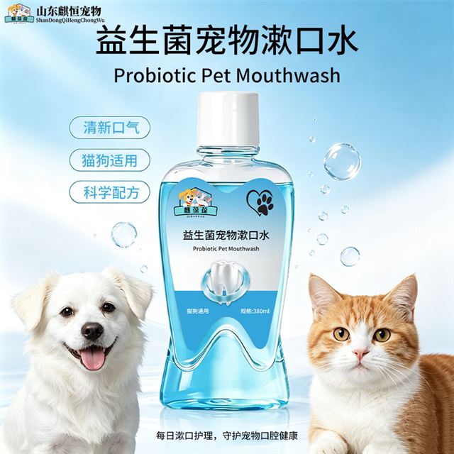 麒葆葆宠物益生菌漱口水｜告别毛孩子口臭，口腔护理轻松做